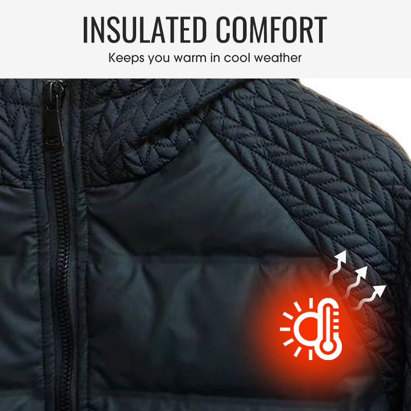 Men's Windproof Padded & Hooded Jacket