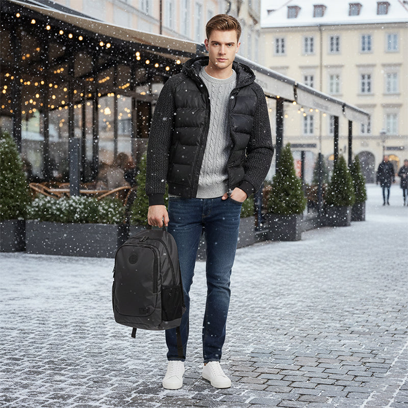 Men's Windproof Padded & Hooded Jacket