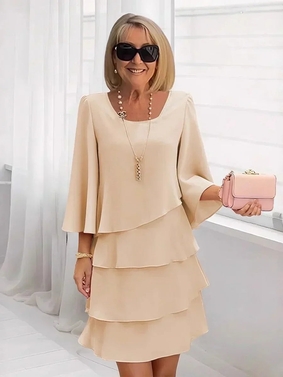 💃Women's Tiered Ruffle Dress with Flared Sleeves