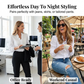 👚 Women's Ruffled Lantern Sleeve Shirt – Sweet, Loose Fit & Versatile (S–XL) 🍃