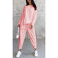 🔥Women's Irregular Hem Top & Casual Pants Set