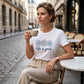 👕  "Life is Good" T-Shirt – Daisy Graphic, Cotton, Relaxed Fit, Positive ✨