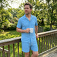 Men's Loose Short Sleeve Shirt & Shorts 2-Piece Set