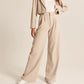 High Waist Tailored Wide Leg Pants