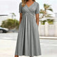 🍀Women’s V-Neck Short Sleeve Long Dresses