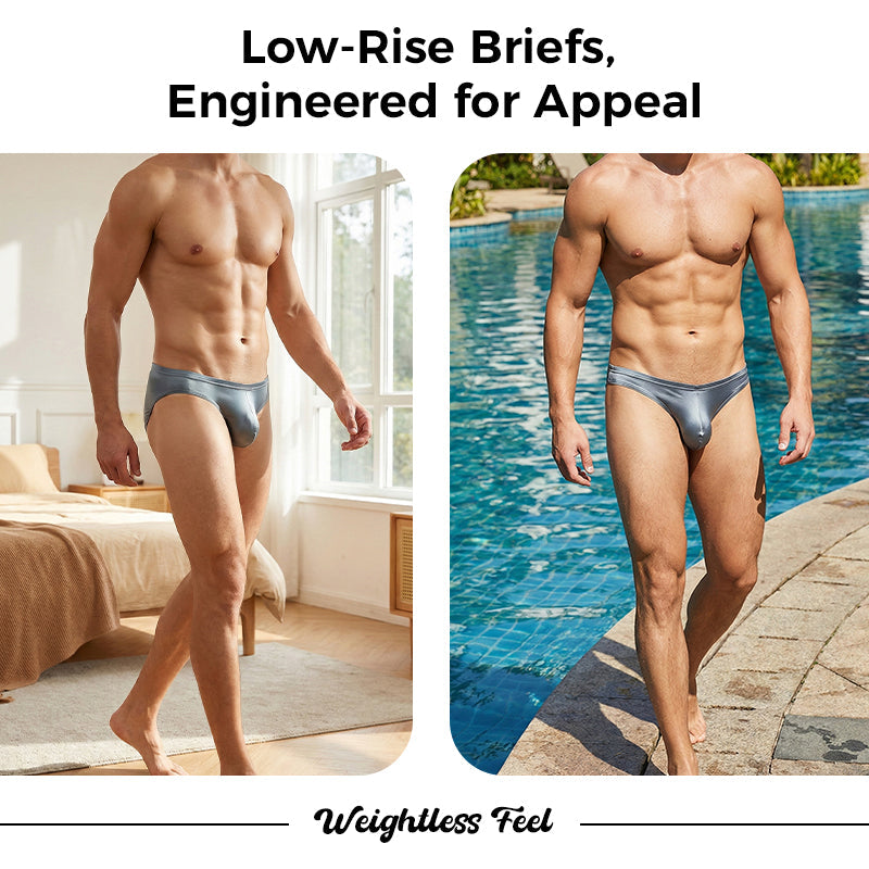 Men's Low-Rise Contoured Pouch Sexy Briefs
