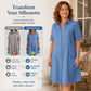 🔥Women's Casual Loose Fit Denim Dress with Pockets