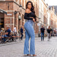 👖Stretch Flare Jeans With A High Waist