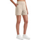Women's High-Waisted Athletic Bermuda Shorts with Pockets – Running, Yoga, Summer Casual Activewear