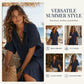 Women’s Minimalist Solid Color Maxi Dress