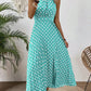 Women's Polka Dot Halter Neck Dress👗