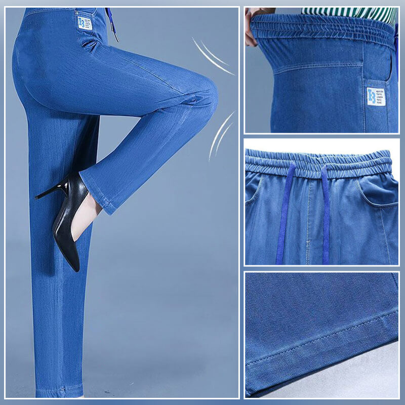 🔥Slim Casual Straight Ice Silk Jeans👖