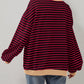 Women's Oversized Striped Long Sleeve Pullover