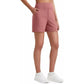Women's High-Waisted Athletic Bermuda Shorts with Pockets – Running, Yoga, Summer Casual Activewear