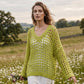 🌸New Arrival🌸Women’s Casual Solid Color Crochet Knit Top
