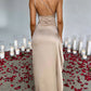⏳Time-limited Special⏰Fits Your Curves Satin One Shoulder Drape Slit Maxi Dress