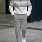 Men's Graphic Print Pullover & Pants Set – Street Style, Comfort Fit & Casual Look 👖