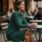 Women’s Sparkle Lapel A-Line Short Dress | Chic & Shimmering