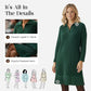 Women’s Sparkle Lapel A-Line Short Dress | Chic & Shimmering