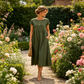 Fashion Solid Color Cotton Linen Pocket Dress