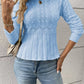 Women's Chunky-Knitted Crew Neck Peplum Sweater🧶👚