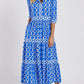 🌸💐Women’s Geometric Print V-Neck Maxi Dress