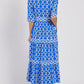 🌸💐Women’s Geometric Print V-Neck Maxi Dress