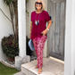 👚 Solid Color Top + Tie-Dye Pants Set ✅ Loose Fit & Breathable Comfort | Casual Chic Style ✨