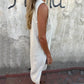 💖Women's Sleeveless Button Pocket V-Neck Dress