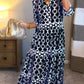🌸💐Women’s Geometric Print V-Neck Maxi Dress