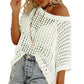 👚Women's Mesh Knit Top – Cloud-Soft, Seductive Details & Perfect Cover-Up