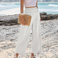 🌸Women's Casual High-Waisted Straight-Leg Cropped Pants