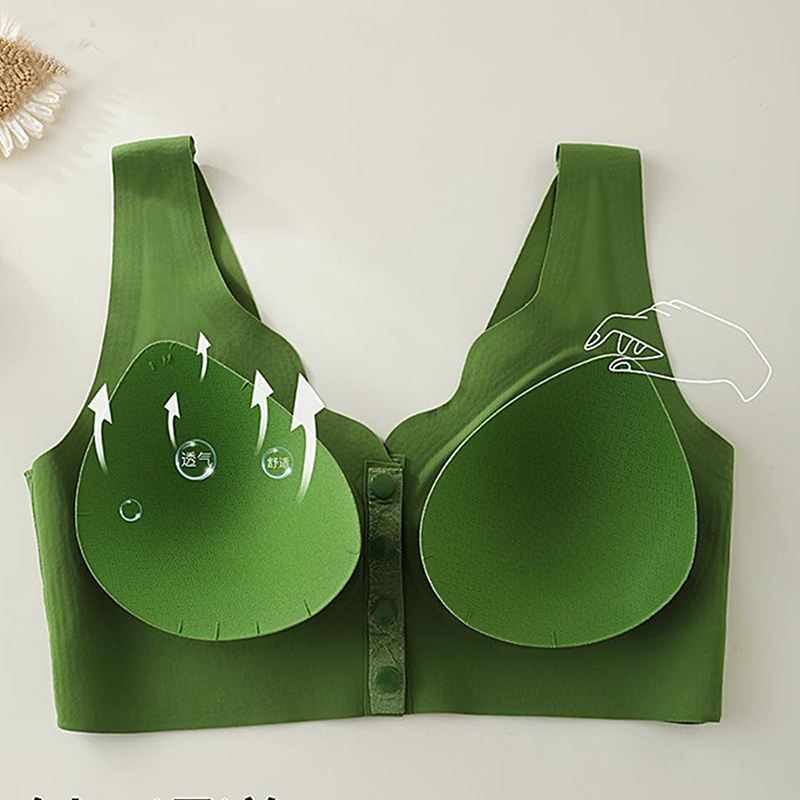 Comfort Front-Clasp & Wire-Free Seamless Bra