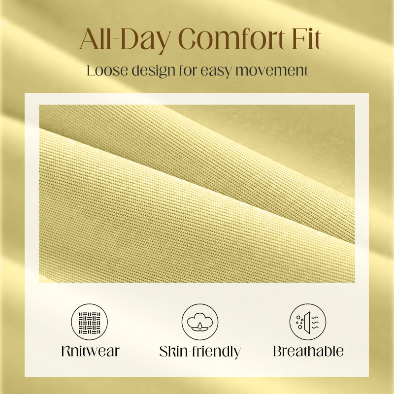 Women's Crew Neck Casual Loose T-Shirt Dress