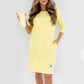 Women's Crew Neck Casual Loose T-Shirt Dress