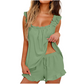 💎 SOFT & COMFY RUFFLE TRIM PAJAMA SET! 💎 Adjustable Fit, Square Neck & Flattering Silhouette ✨