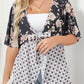 ✨Women's Floral Kimono Ruffle Sleeve Tie Cardigans Flowy Boho Loose Cover Ups