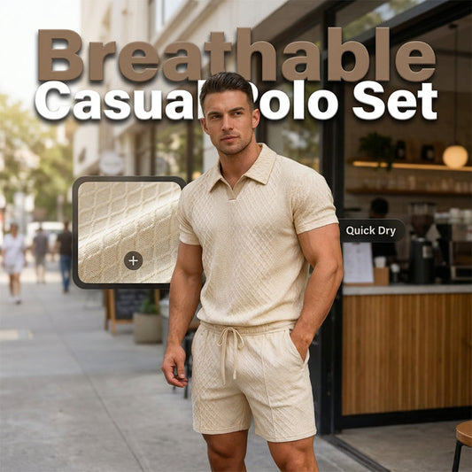 Breathable Knit Casual Set – Wrinkle-Free, Relaxed Fit