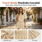 👗Women's Casual Flowy Mini Dress – Batwing Sleeves, Elastic Waist & Breezy Fit – Effortless Summer Style ☀️