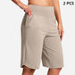 🔥Women's High-Waist Yoga Shorts with Pockets