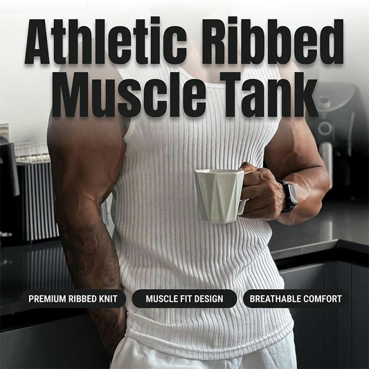 Men's Ribbed Knit Slim Fit Tank Top