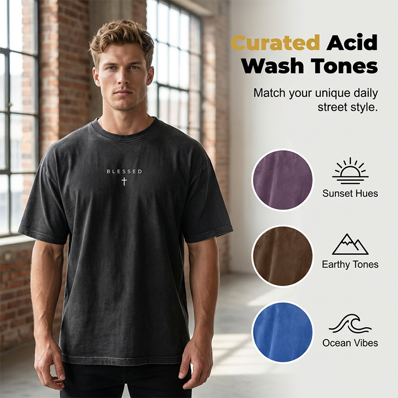 Men's Vintage T-Shirt with Cross & Letter Print – Soft Cotton, Relaxed Fit & Perfect for a Classic Casual Look 🏠