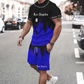👕 LIMITED-TIME 52% OFF! 🩳 Men's Graphic Print T-Shirt & Shorts Set – Coordinated, Soft, Adjustable Waist 🌴