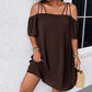 👗 Women's Elegant Solid Color Mini Dress
