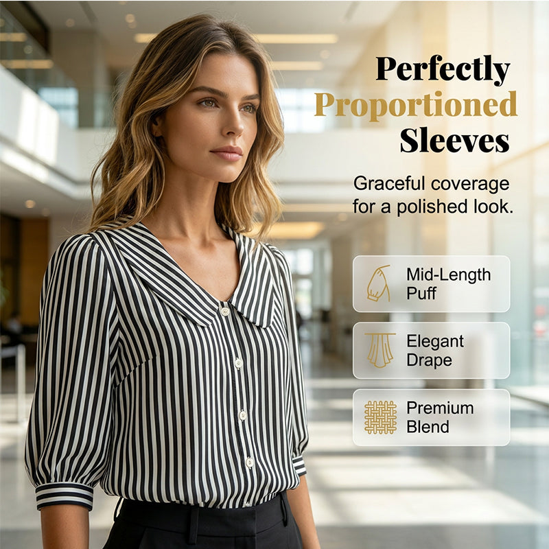 🔥New Arrivals & Special Offers-Summer Commuter Striped Button-Down Shirt