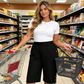 👖New Arrival❣️Women's Casual Comfortable Elastic Waist Capri Pants