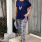👚 Solid Color Top + Tie-Dye Pants Set ✅ Loose Fit & Breathable Comfort | Casual Chic Style ✨