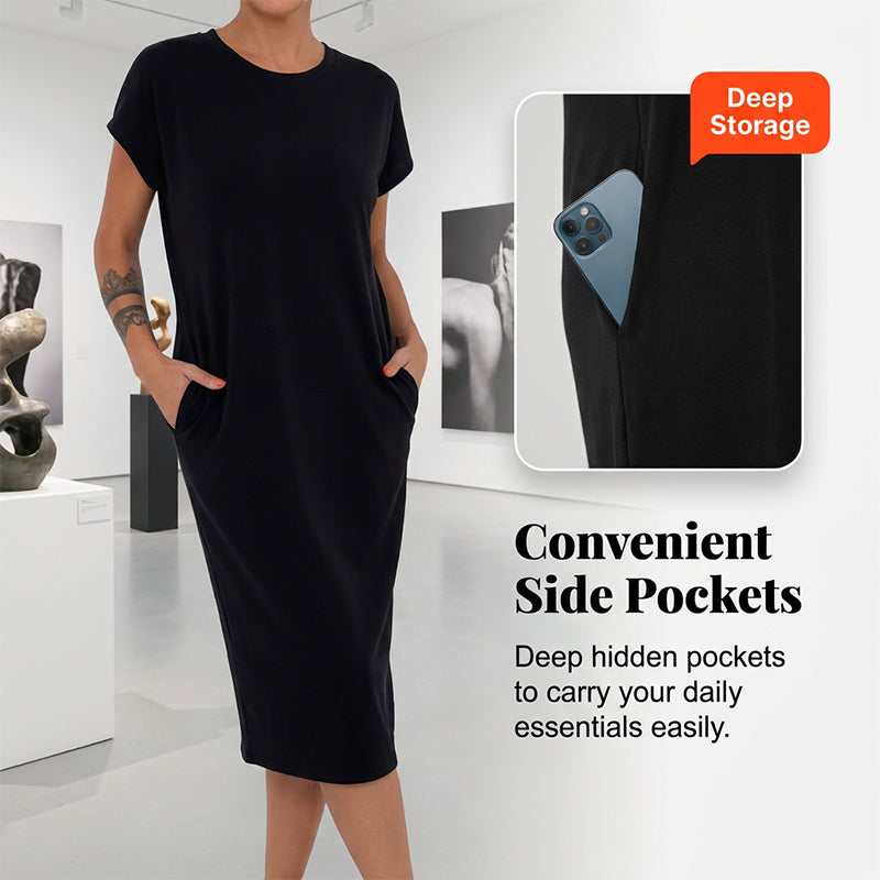 💐Women's Casual Short Sleeve T-Shirt Dress
