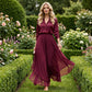 Women's Asymmetrical Chiffon Wide-Leg Pants