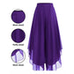 Women's Asymmetrical Chiffon Wide-Leg Pants